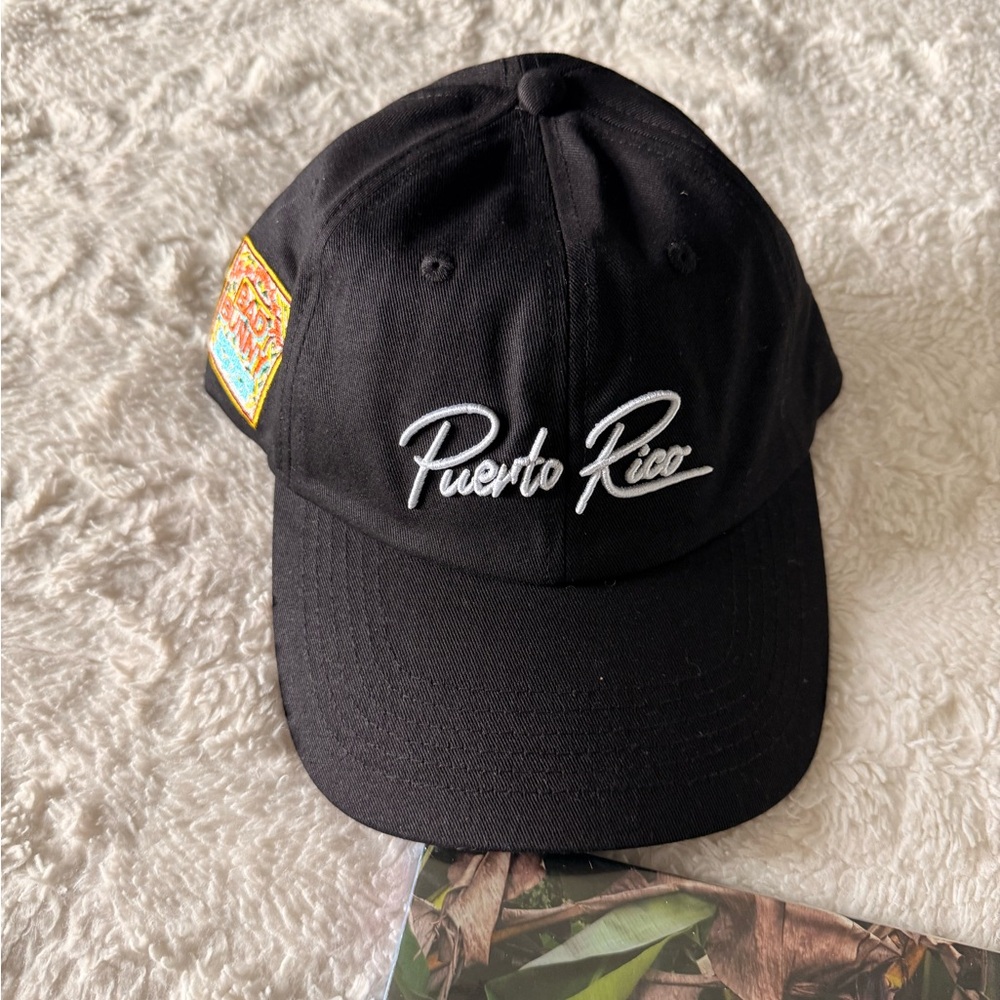 Black Puerto Rico Baseball Cap